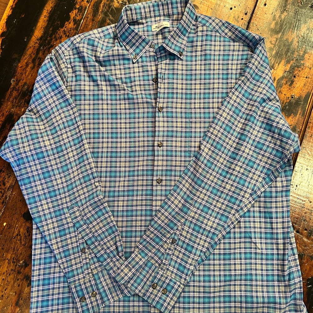 Peter Millar Multicolor Plaid Men's Shirt